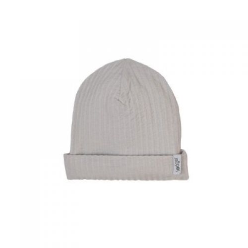 LODGER Beanie Seersucker Steel 0 - 6 měsíců