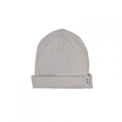 LODGER Beanie Seersucker Steel 0 - 6 měsíců