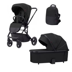 Kočárek Carrello Alfa s korbou 2023 Midnight Black