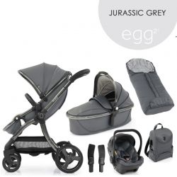 Kočárek BabyStyle Egg2 set 6 v 1 - Jurassic Grey 2022