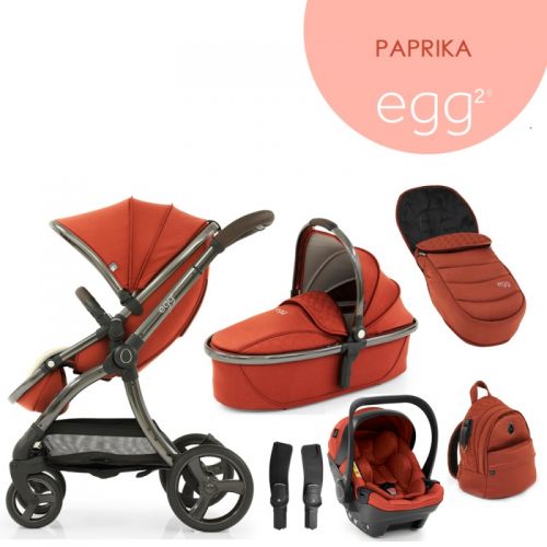 Kočárek BabyStyle Egg2 set 6 v 1 - Paprika 2022