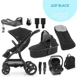 Kočárek BabyStyle Egg2 set 9 v 1 - Just Black 2022