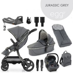 Kočárek BabyStyle Egg2 set 9 v 1 - Jurassic Grey 2022