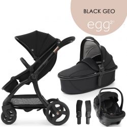 Kočárek BabyStyle Egg2 set 4 v 1 Black Geo 2023