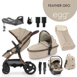 Kočárek BabyStyle Egg2 set 9 v 1 Feather Geo 2023