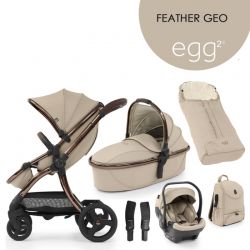 Kočárek BabyStyle Egg2 set 6 v 1 Feather Geo 2023