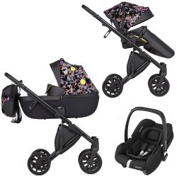 Kočárek Anex E/type SmileyWorld ® Art+ autosedačka Maxi-Cosi CabrioFix i-Size