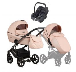 Kočárek Tutis Viva4 Luxury Rose Quartz + autosedačka Maxi-Cosi CabrioFix i-Size