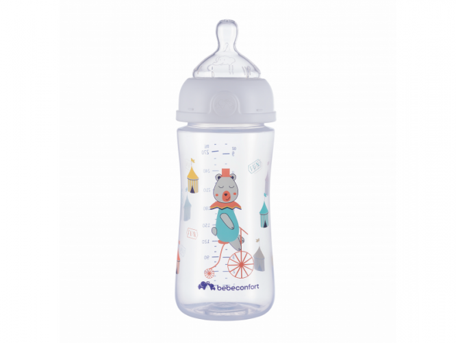 Bebeconfort Kojenecká láhev Emotion 270ml 0-12m White