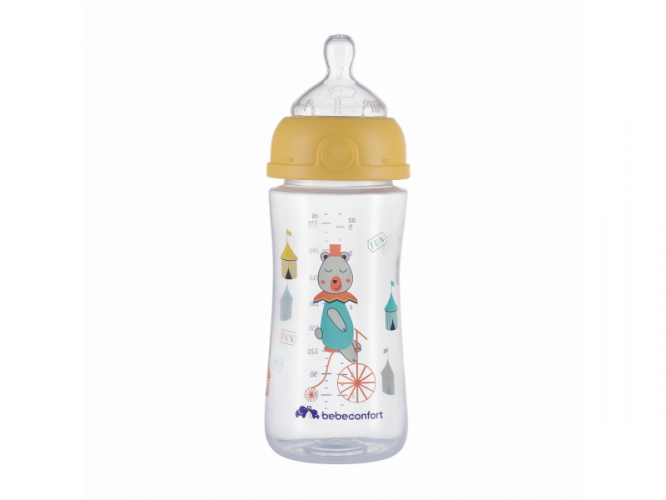 Bebeconfort Kojenecká láhev Emotion 270ml 0-12m Yellow