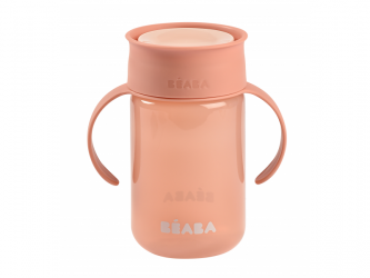 Beaba Hrnek trénovací 360° Pink 340 ml 12m+