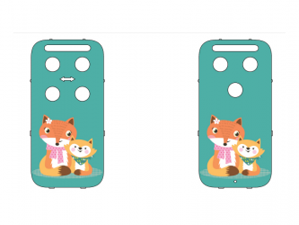 CAPiDi Výměnný kryt FoxFamily pro chůvičku BabyAlarm