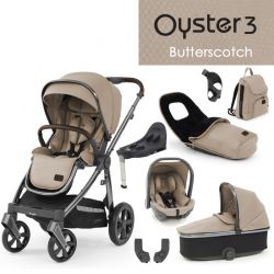 Kočárek BabyStyle Oyster3 nejlepší set 8 v 1 Butterscotch 2023