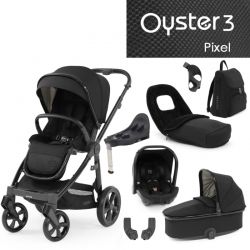 Kočárek BabyStyle Oyster3 nejlepší set 8 v 1 Pixel 2023