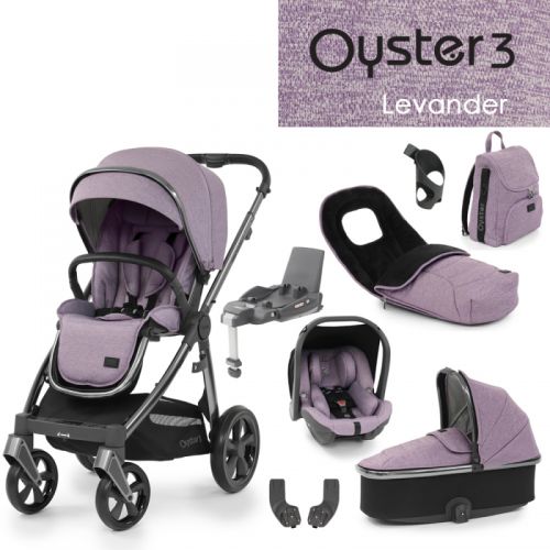 Kočárek BabyStyle Oyster3 nejlepší set 8 v 1 Lavender 2023
