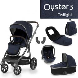 Kočárek BabyStyle Oyster3 luxusní set 6 v 1 Twilight 2023
