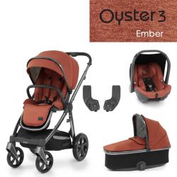 Kočárek BabyStyle Oyster3 základní set 4 v 1 Ember 2023