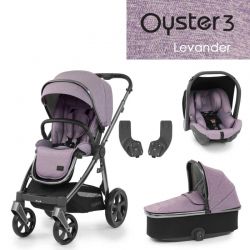 Kočárek BabyStyle Oyster3 základní set 4 v 1 Lavender 2023