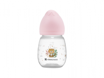 KikkaBoo Kojenecká láhev 180ml 3m+ Savanna Pink