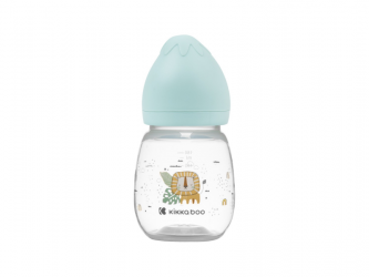 KikkaBoo Kojenecká láhev 180ml 3m+ Savanna Mint