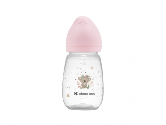 KikkaBoo Kojenecká láhev 260ml 3m+ Savanna Pink