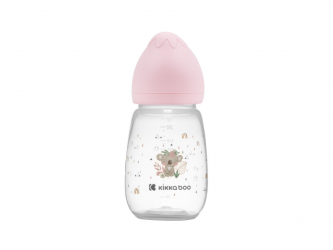 KikkaBoo Kojenecká láhev 260ml 3m+ Savanna Pink