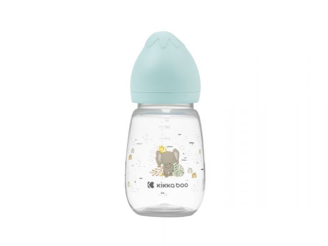 KikkaBoo Kojenecká láhev 260ml 3m+ Savanna Mint