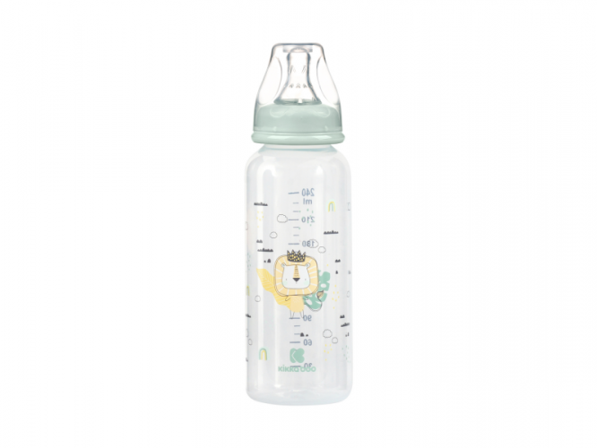 KikkaBoo Kojenecká láhev 240ml 3m+ Savanna Mint