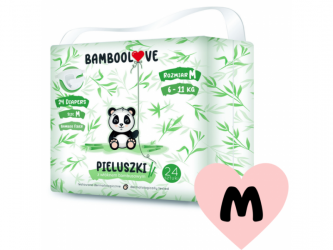 Bamboolove Pleny jednorázové bambus vel. M 6-11 kg 24 ks