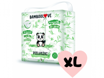 Bamboolove Pleny jednorázové bambus vel. XL 12-18 kg 20 ks