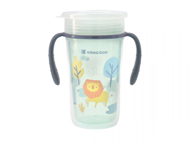 KikkaBoo Hrnek trénovací 360° 300ml 12m+ Lion