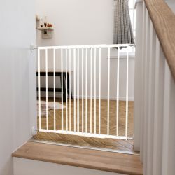 DogSpace Lucky prodlužovací brána, kovová bílá