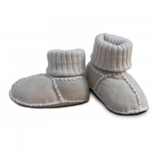 EISBÄRCHEN Capáčky kožešinové s nápletem sand 18/19