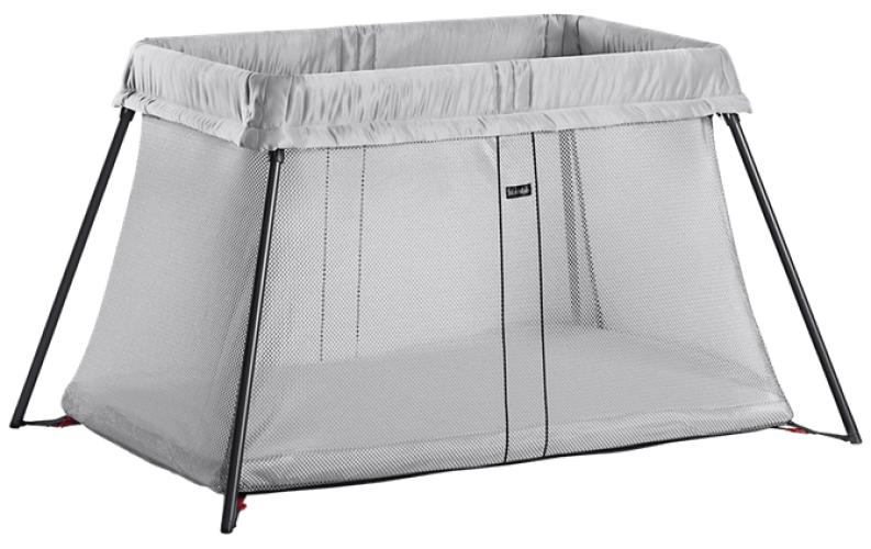 BabyBjörn Cestovní postýlka Travel Crib Light Silver - stříbrná
