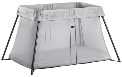 BabyBjörn Cestovní postýlka Travel Crib Light Silver - stříbrná