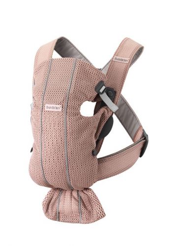 BabyBjörn Nosítko MINI Dusty pink 3D Mesh