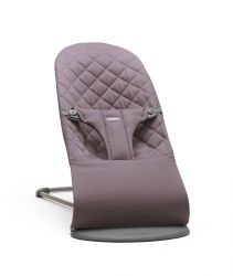 BabyBjörn Lehátko Bliss Dark purple cotton, tmavě šedá konstrukce