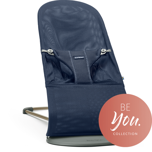 BabyBjörn Lehátko Bouncer Bliss Navy blue Mesh kolekce BE YOU