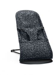 BabyBjörn Lehátko Bouncer Bliss Anthracite/Leopard Mesh SOFT Collection