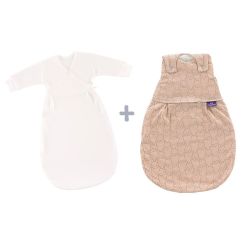 TRÄUMELAND Spací pytel Liebmich 3dílný set Kuschelhase Beige 56/62