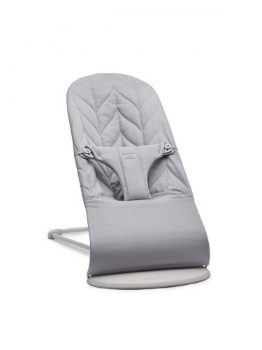BabyBjörn Lehátko BLISS Light Grey Woven Petal , sv.šedá konstrukce