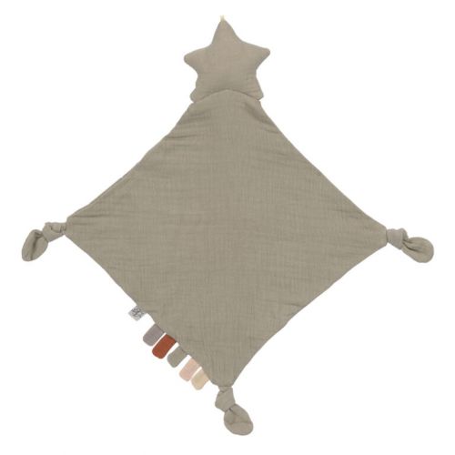 Lässig Přítulka Baby Comforter Little Universe Star olive