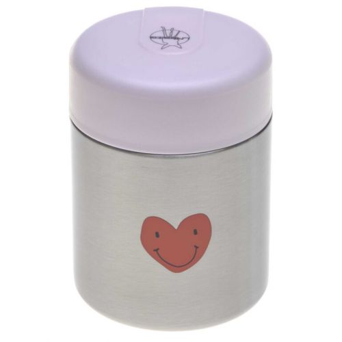 Lässig Termoska Food Jar Happy Rascals Heart lavender