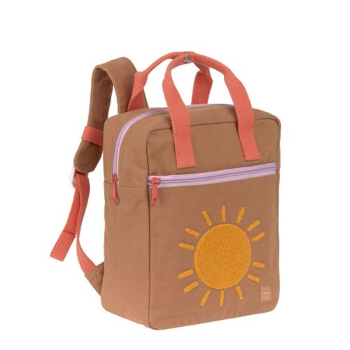 Lässig Dětský batůžek Green Label Little One & Me Square Backpack Small Gots caramel