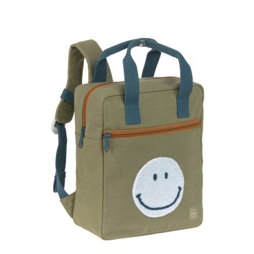 Lässig Dětský batůžek Green Label Little One & Me Square Backpack Small Gots olive