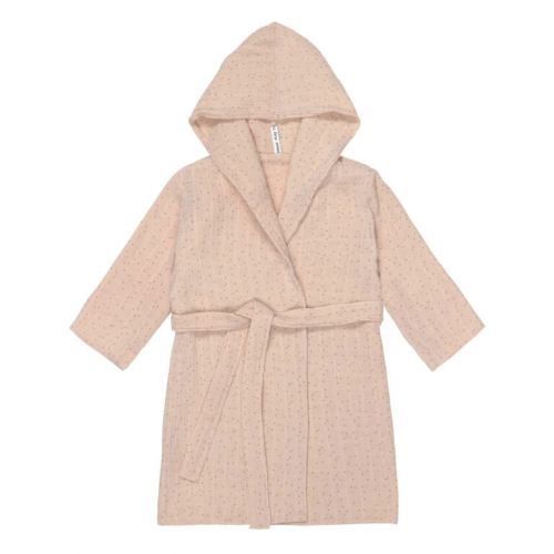 Lässig Župan Muslin Bathrobe dots peach rose 24-36m.