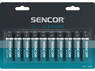 Sencor Alkalické baterie AA 10 ks