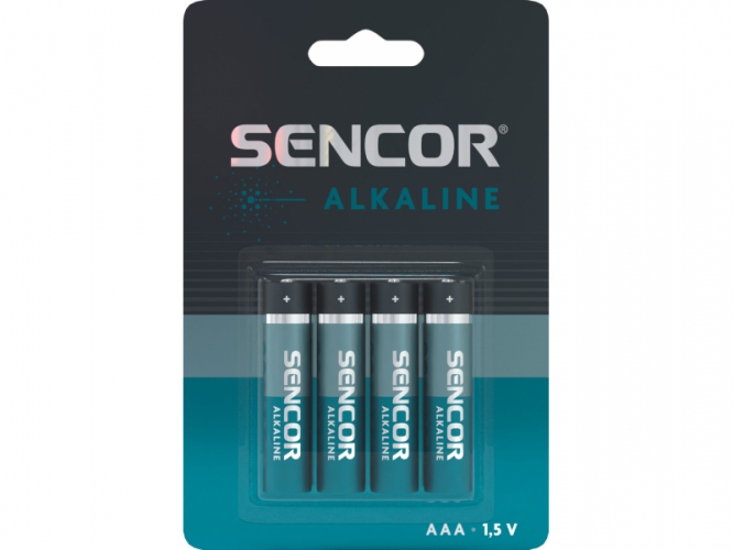 Sencor Alkalické baterie AAA 4 ks