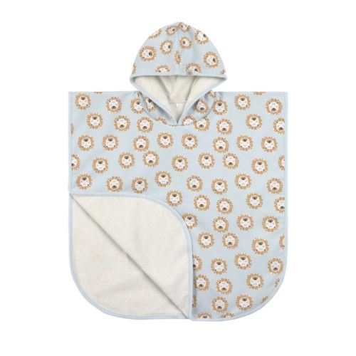 Lässig Beach Poncho lion powder blue