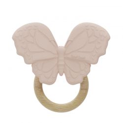 Label Label Kousátko, silikon - Butterfly Pink